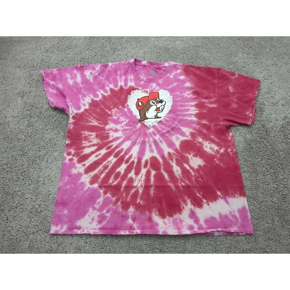 T Shirt Mens 3XL Pink Tie-Dye I Followed My‎ Heart It Led Me To Buc-ee's